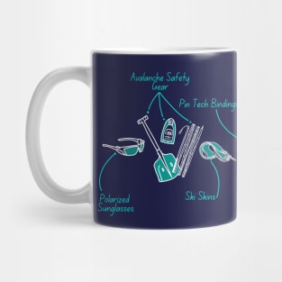 Ski Touring Gear Mug